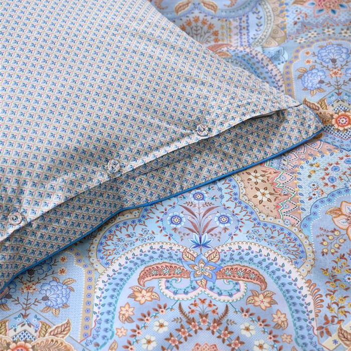 Pip Studio Jabali Flower Dekbedovertrek 240 x 200/220 cm - Blauw