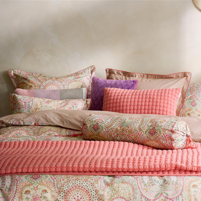 Pip Studio Jabali Flower Dekbedovertrek 200 x 200/220 cm - Coral