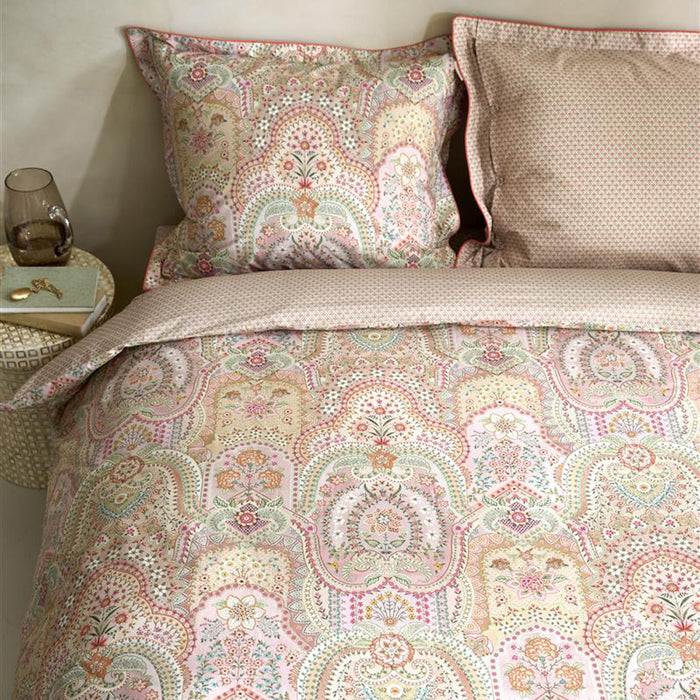 Pip Studio Jabali Flower Dekbedovertrek 200 x 200/220 cm - Coral