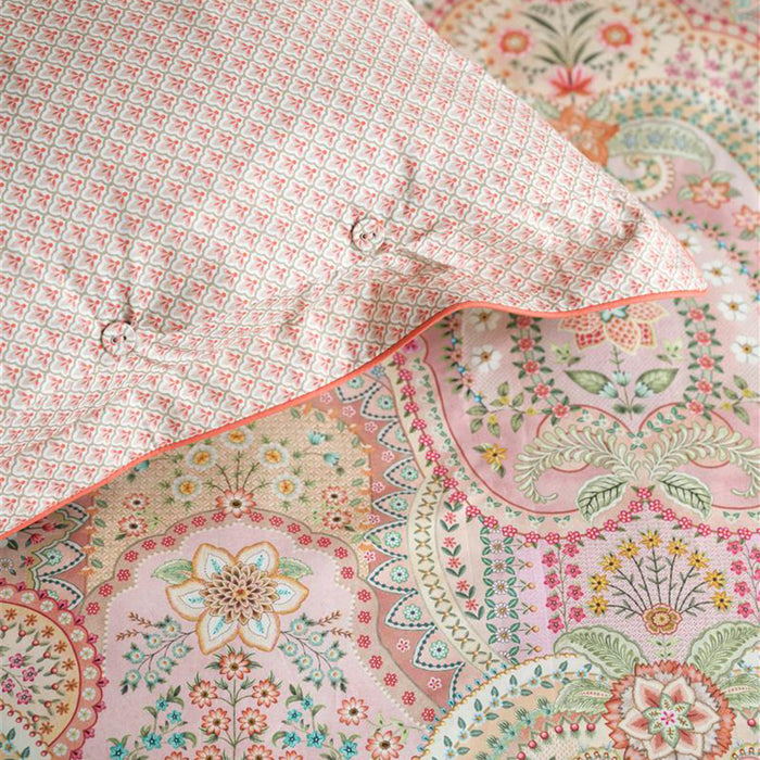Pip Studio Jabali Flower Dekbedovertrek 240 x 200/220 cm - Coral