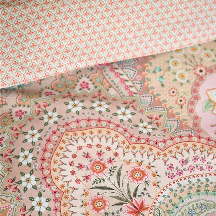 Pip Studio Jabali Flower Dekbedovertrek 240 x 200/220 cm - Coral
