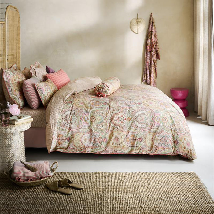 Pip Studio Jabali Flower Dekbedovertrek 260 x 200/220 cm - Coral