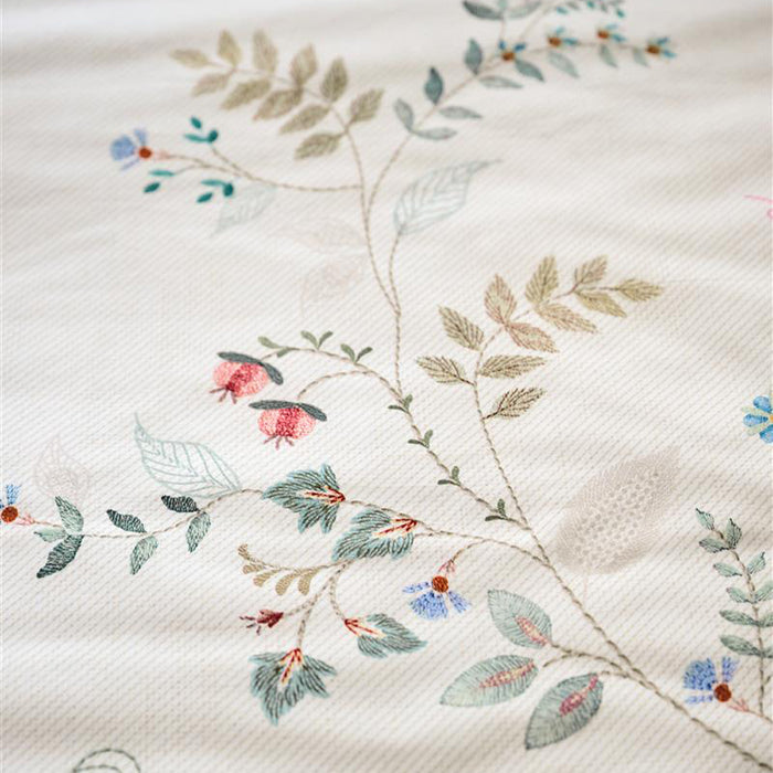 Pip Studio Kili Flower Dekbedovertrek 140 x 200/220 cm - Wit