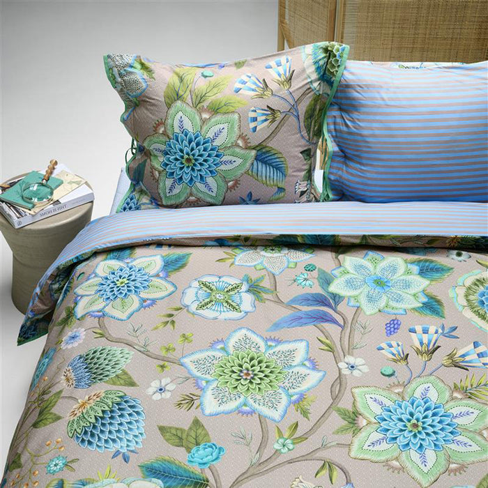 Pip Studio Viva La Vida Dekbedovertrek 140 x 200/220 cm - Blauw