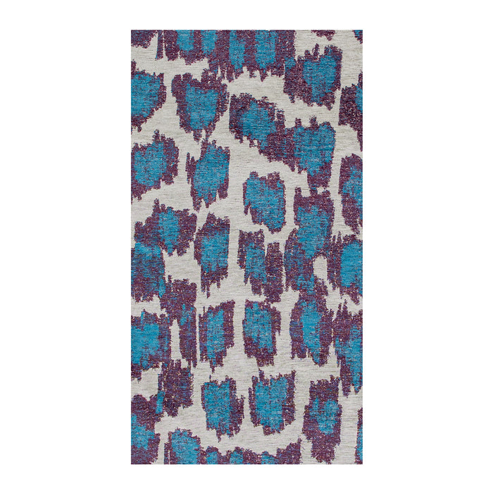 Lola & Moi Ikat Vloerkleed 240 x 340 cm - Blue Duck