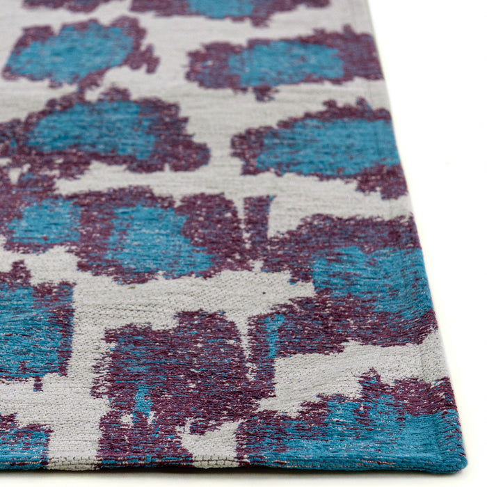 Lola & Moi Ikat Vloerkleed 240 x 340 cm - Blue Duck