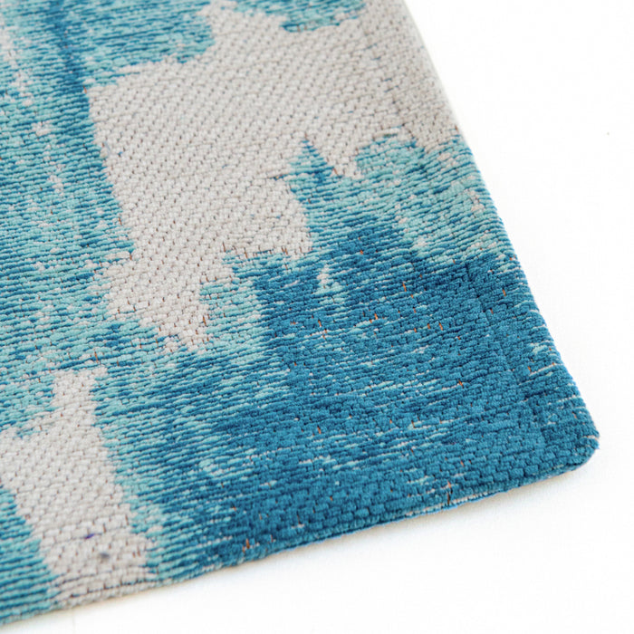 Lola & Moi Ikat Vloerkleed 200 x 280 cm - Summer Blue