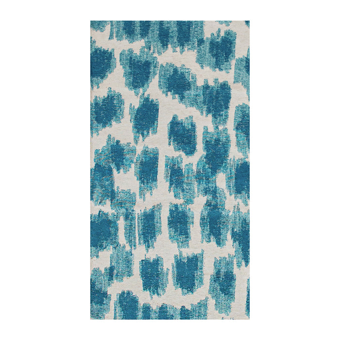 Lola & Moi Ikat Vloerkleed 80 x 150 cm - Summer Blue