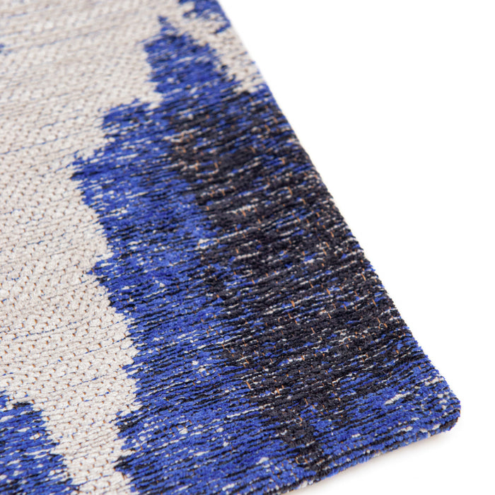 Lola & Moi Ikat Vloerkleed 240 x 340 cm - Ultramarine