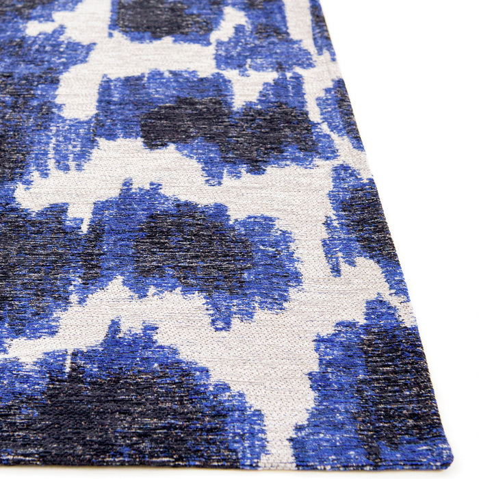 Lola & Moi Ikat Vloerkleed 240 x 340 cm - Ultramarine