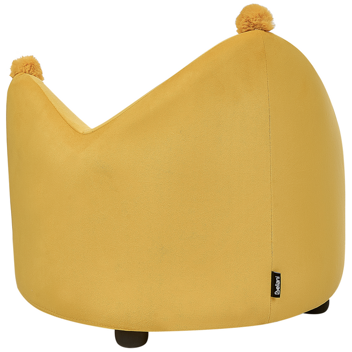 Beliani - VEGA - Kinderstoel - Mosterdgeel - Fluweel