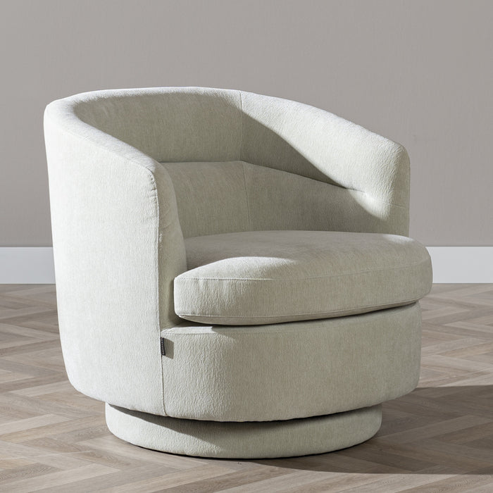 Bronx71 Scandinavische fauteuil Valerie draaibaar chenille mintgroen