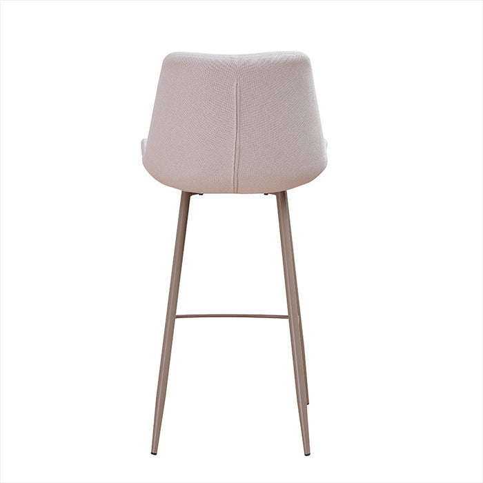 Bronx71 Scandinavische barkruk Maud gerecyclede stof off white 74 cm -