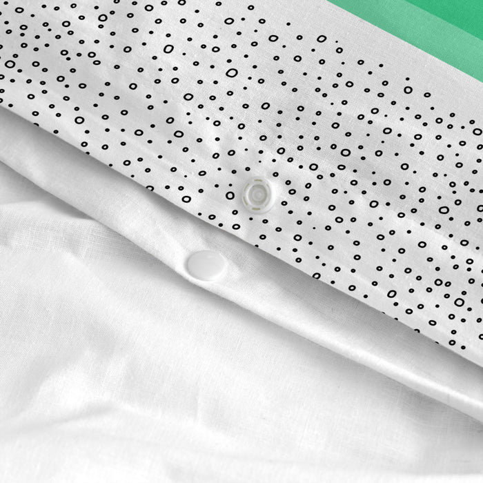 Topping Dekbedovertrek wieg 2-delig Blanc Kids, Veelkleurig, 100% katoen, de kwaliteit van 150 TC