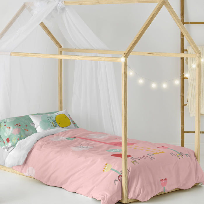 Hola Dekbedovertrek 2-delig Moshi Moshi, Veelkleurig, 100% katoen, de kwaliteit van 150 hilos