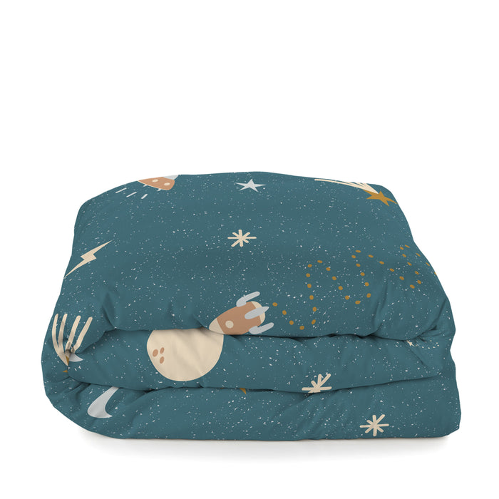 Mini universe Dekbedovertrek wieg 2-delig Happyfriday Mini, Veelkleurig, 100% katoen, de kwaliteit van 150 TC