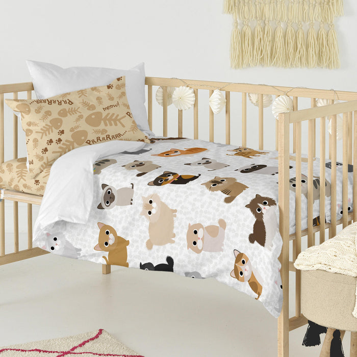 Cats Dekbedovertrek 2-delig 115x145 cm (Maxiledikant) Mr Fox, Veelkleurig, 100% katoen, de kwaliteit van 150 TC