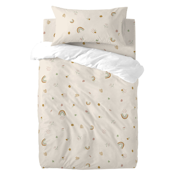 Iris Dekbedovertrek wieg 2-delig Happyfriday Mini, Veelkleurig, 100% katoen, de kwaliteit van 150 TC