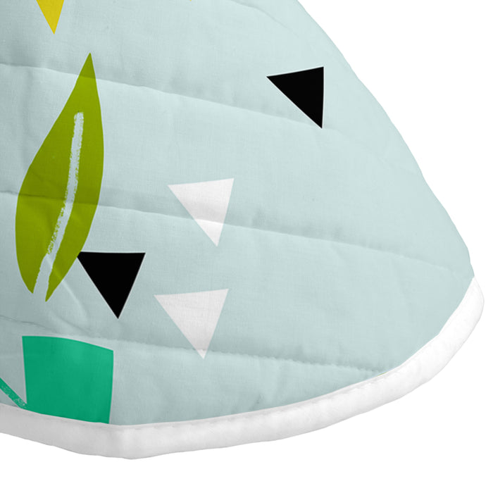 Panda garden blauw Sprei Moshi Moshi, Blauw, 100% Katoen (buitenkant) 100% Polyester (vulling), de kwaliteit van 150 TC