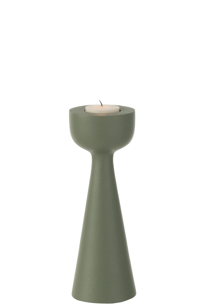 J-Line kaarshouder Kegel - aluminium - groen - large