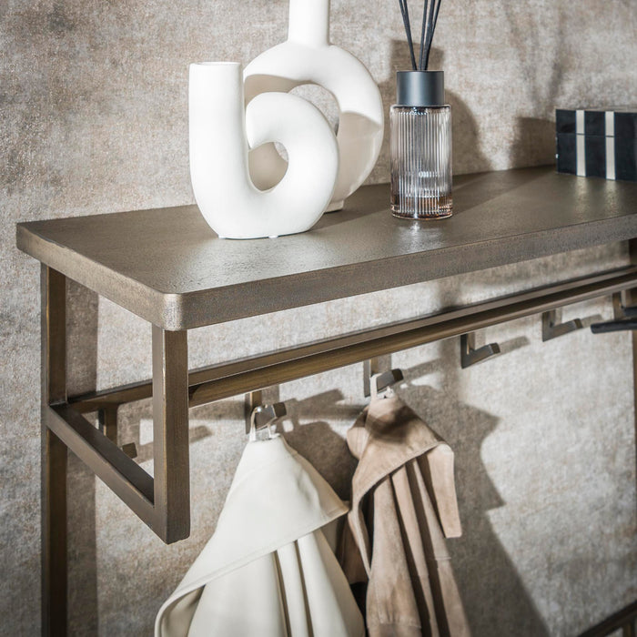 Fraaai Nowi kapstok hoog 12 haken - brons antiek