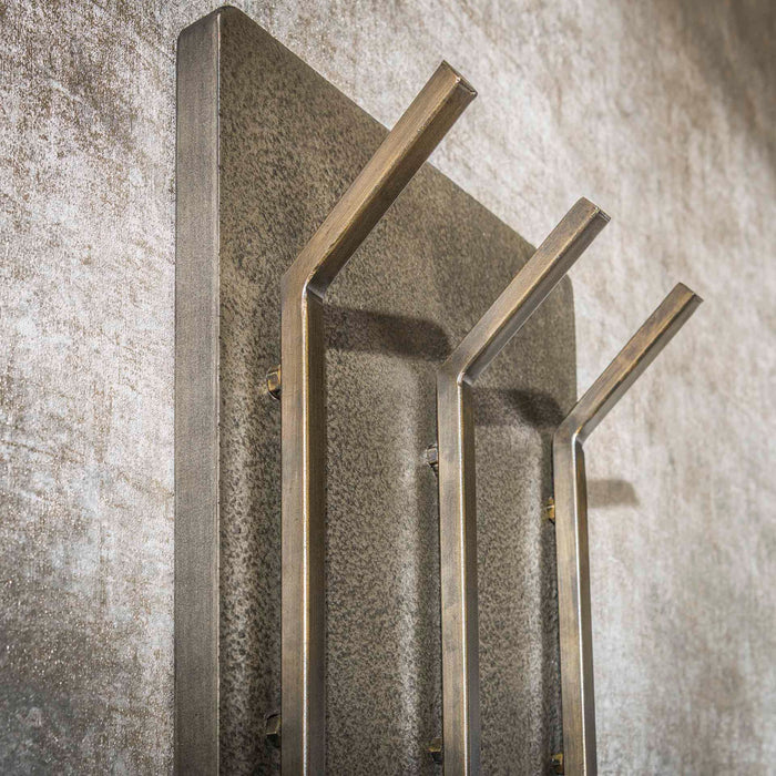 Fraaai Nowi kapstok 2x3 haken hoog - brons antiek