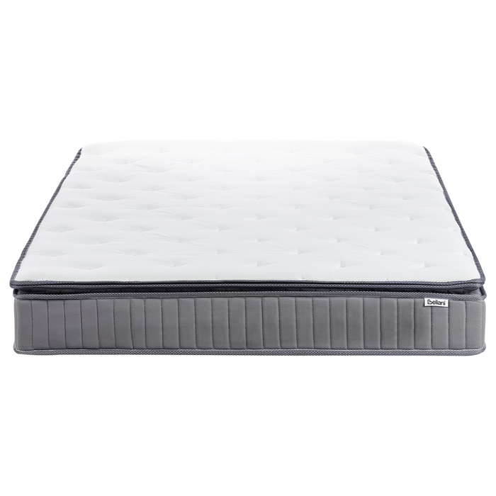 Beliani-PLEASANT-Pocketveringmatras medium-Wit-160x200 cm-Traagschuim