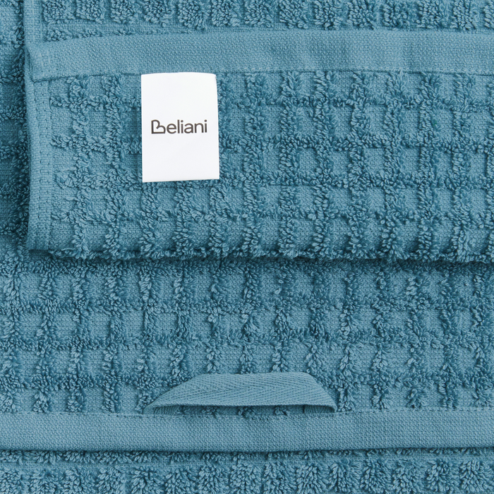 Beliani - ATAI - 11-delige handdoekset - Blauw - Katoen