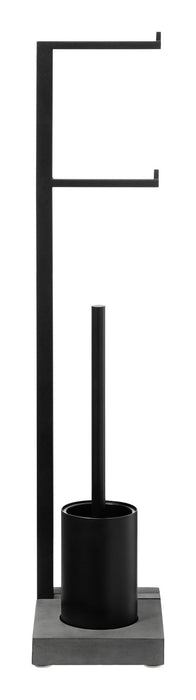 Menoto Toiletbutler 2rollen | Zwart | Staal