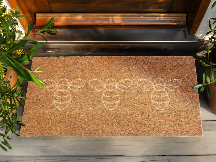 Beliani - CAVITE - Deurmat - Natuurlijk - 55 x 120 cm - Kokos