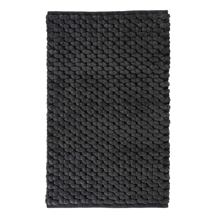 Nomad Badmat Slate | 70 x 120 cm | Zwart | Grijs | Katoen | Polyester