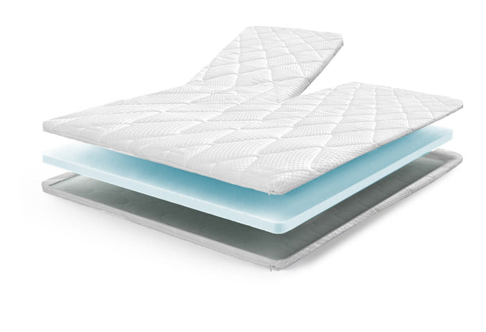 Eleganzzz Split Topper Matras Hybride Koudschuim 6cm