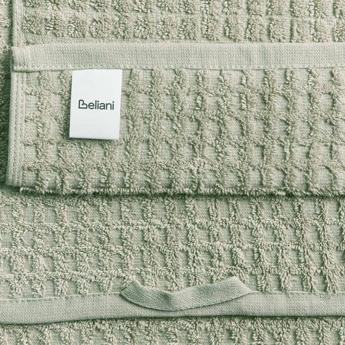 Beliani - ATAI - 11-delige handdoekset - Lichtgroen - Katoen