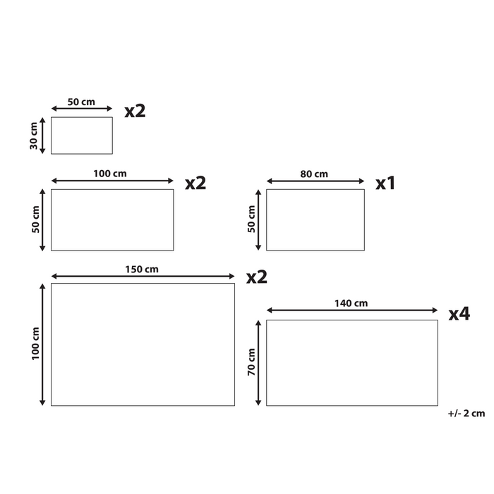 Beliani - ATAI - 11-delige handdoekset - Lichtgroen - Katoen