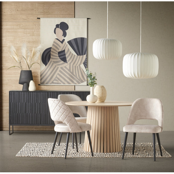 HD Collection Wandkleed Japandi - - Polyester - 105x136x0cm (BxHxD)