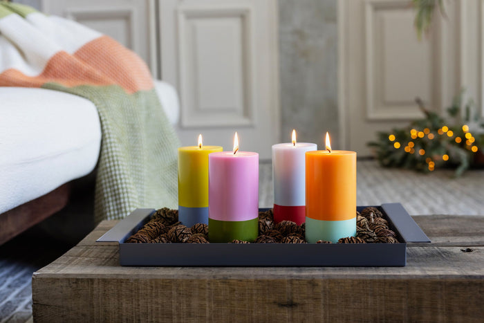 Remember - Blokkaarsen Porto Set van 2 Stuks