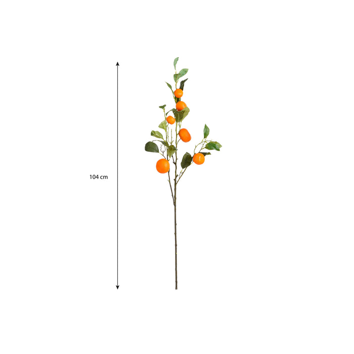 Mica Decorations Tangerine Kunsttak - H104 cm - Oranje