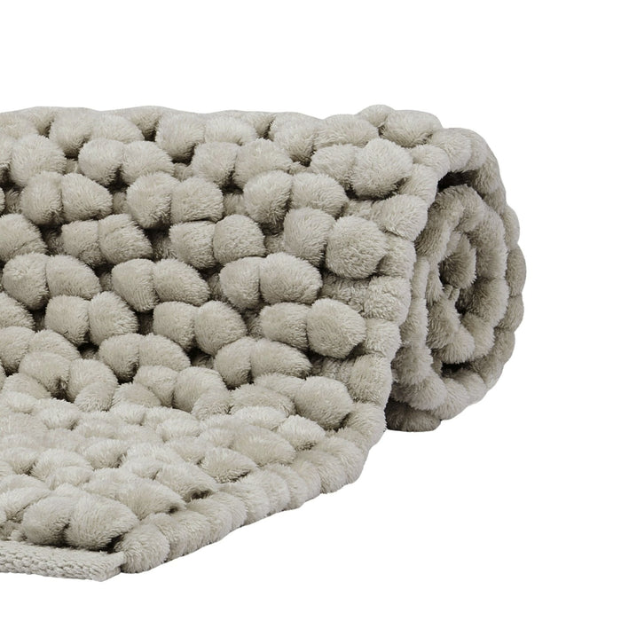 Nomad Badmat Greige | 70 x 120 cm | Grijs | Beige | Katoen | Polyester