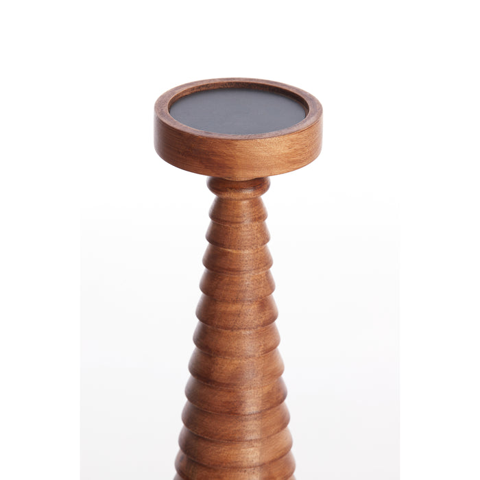 Light&living Kaarsenhouder Ø13,5x35 cm ALMOLA mango hout licht bruin