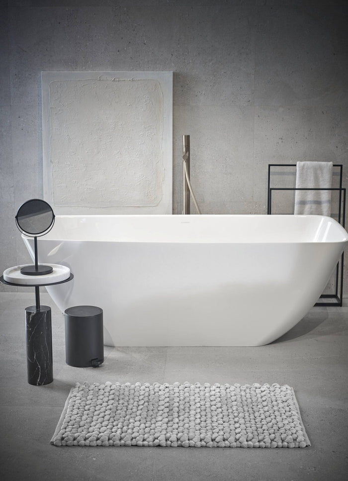 Nomad Badmat Greige | 70 x 120 cm | Grijs | Beige | Katoen | Polyester