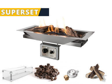 Happy Cocooning SUPERSET losse inbouwbrander rechthoek | 69 x x32 cm