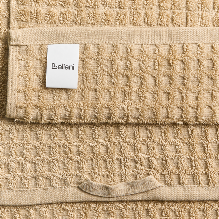 Beliani - ATAI - 11-delige handdoekset - Zandbeige - Katoen