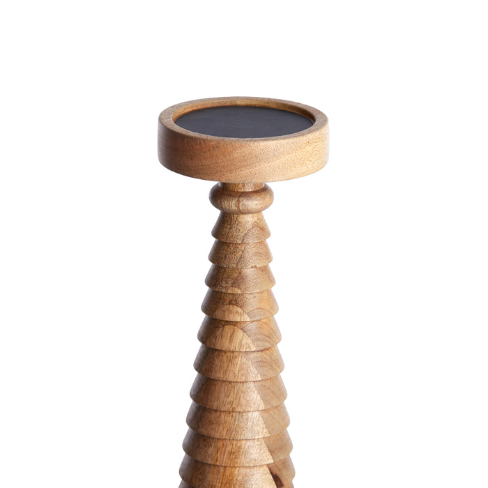 Light&living Kaarsenhouder Ø13,5x35 cm ALMOLA mango hout naturel