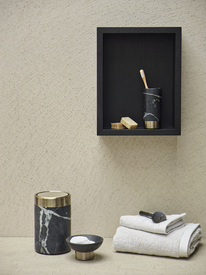 Wandplank Kubus Cole Black | Zwart | Hout