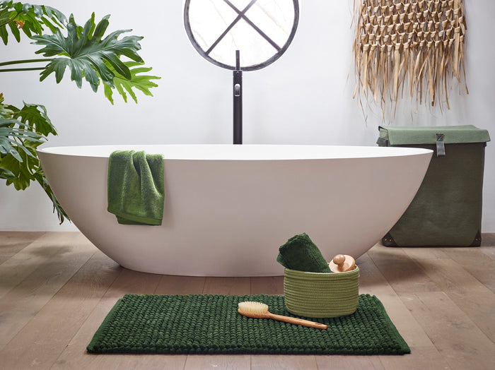 Axel Badmat Moss | 60x100 cm | Groen | Katoen | Polyester