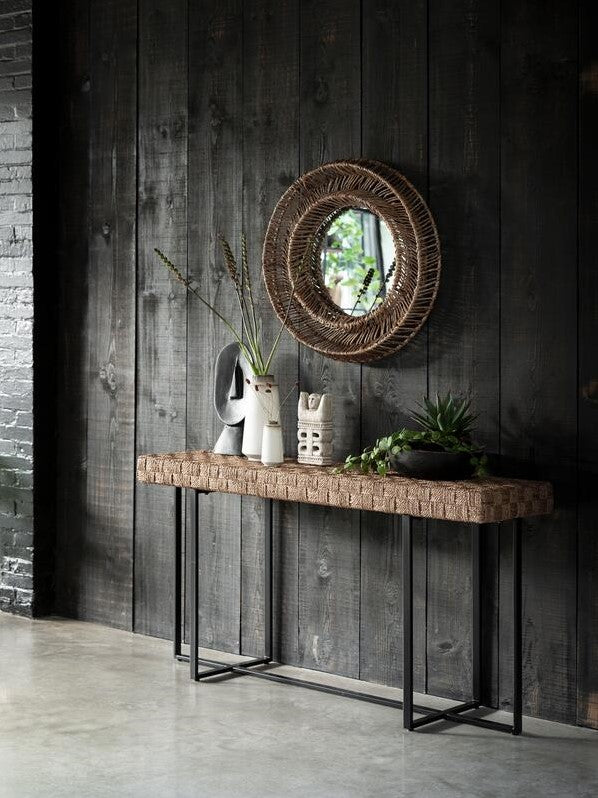 MUST Living Mirror San Miguel large,Ø100x11 cm, Abaca