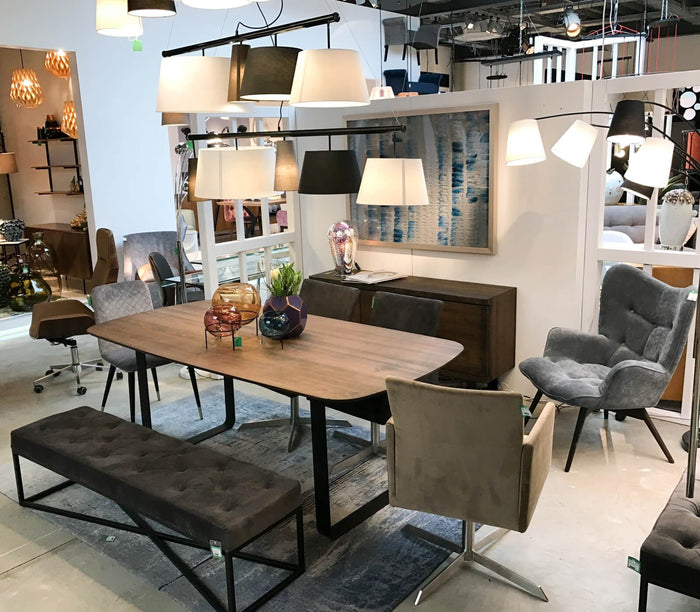 Bank Crossover 150x40cm grijs en zwart Kare Design