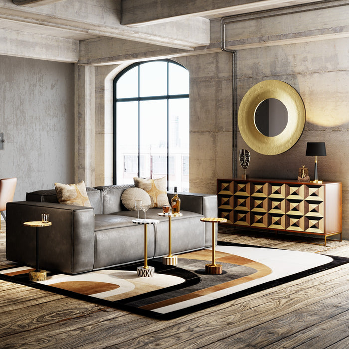 Bijzettafel Domero Star bruin wit 25cm Kare Design