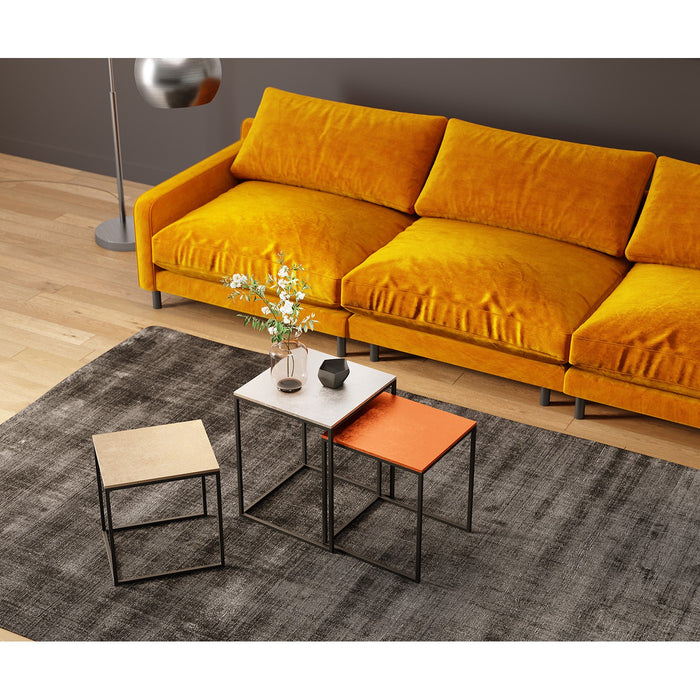 Kare Design Loft Square Vintage - Set Van 3 Bijzettafels - Multikleur
