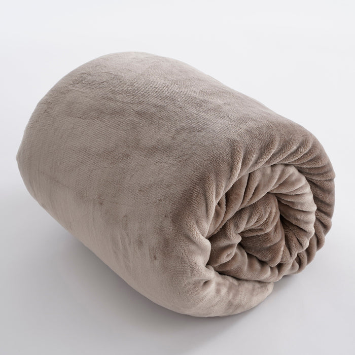 Mica Decorations Mardy Fleece Plaid - L200 x B150 cm - Beige